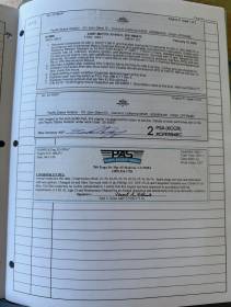 Cited logbook page