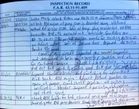 Cited logbook page