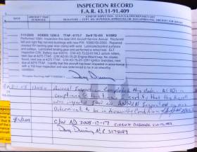 Cited logbook page